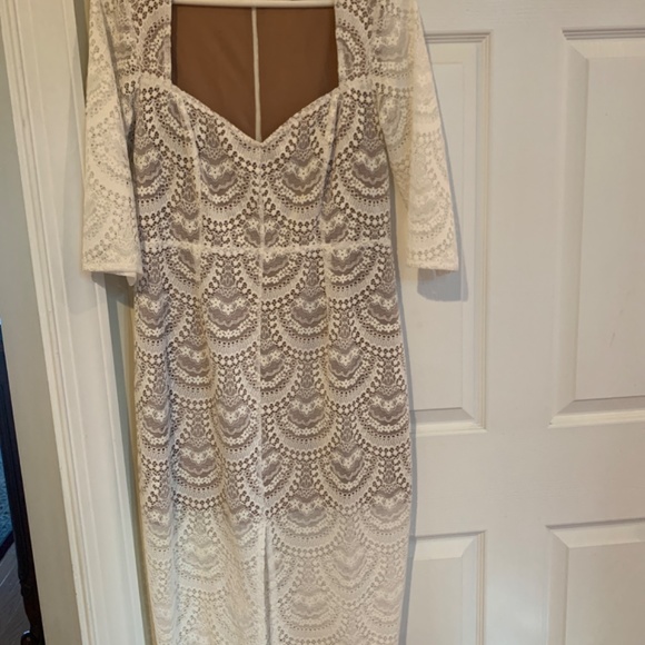 For the Love of Lemons White Lace Dress - Picture 5 of 5